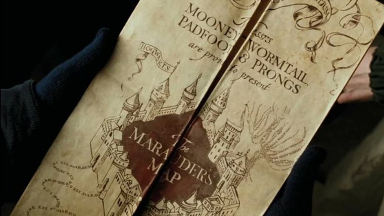 Карта мародеров Гарри Поттер фон