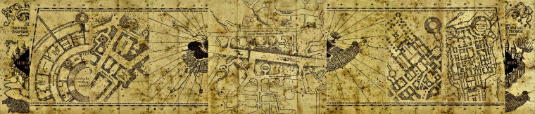 Гарри Поттер карта мародеров по частям