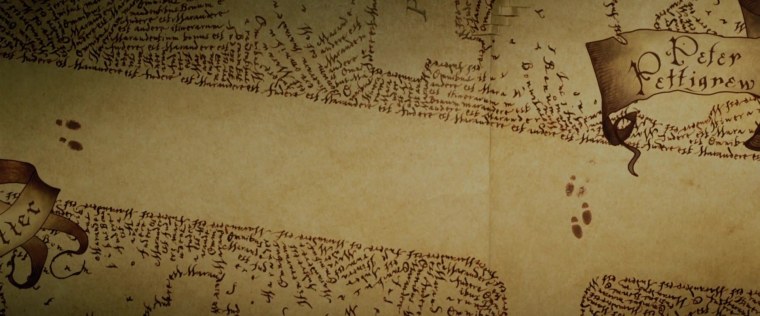 Гарри Поттер карта мародеров следы