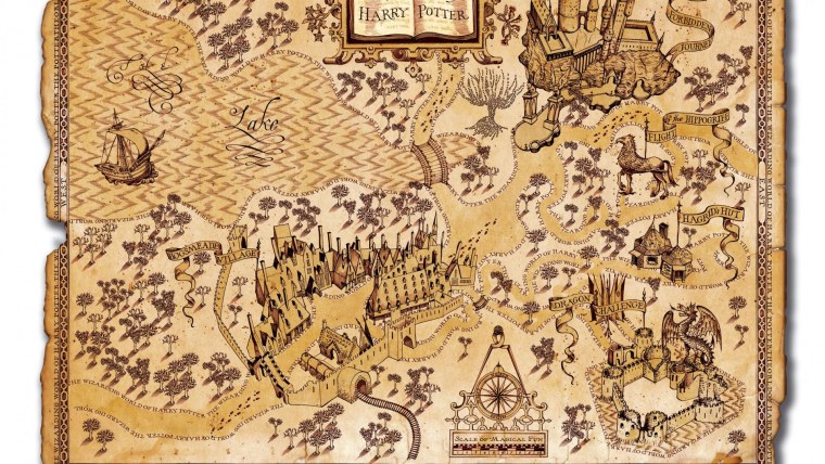 Большая карта Хогвартса