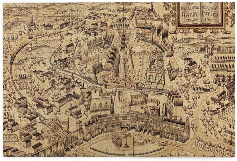 Карта мародеров из Гарри Поттера арт