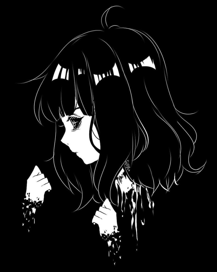 Аниме на черном фоне