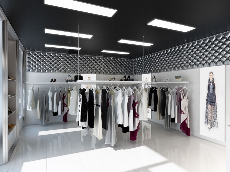 Интерьер магазина одежды