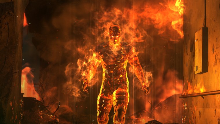 Мужчина огонь