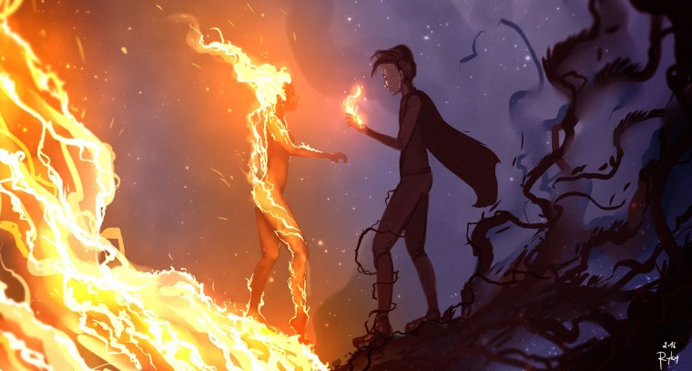 Человек пламя