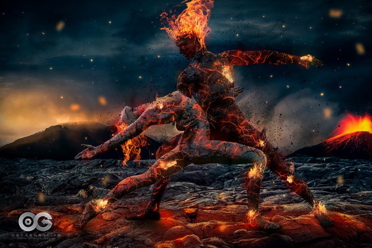 Девушка и огонь