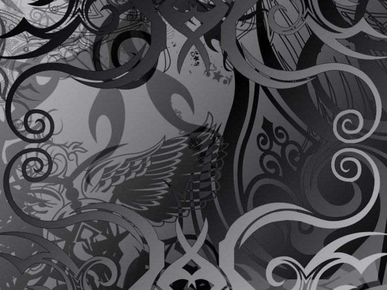 Черный фон с узорами