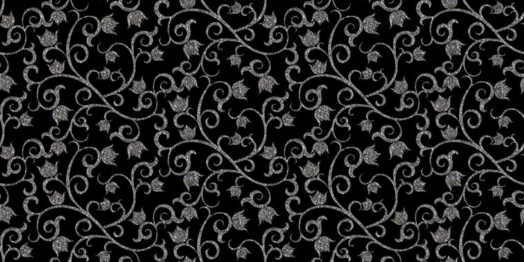 Черный фон с узорами