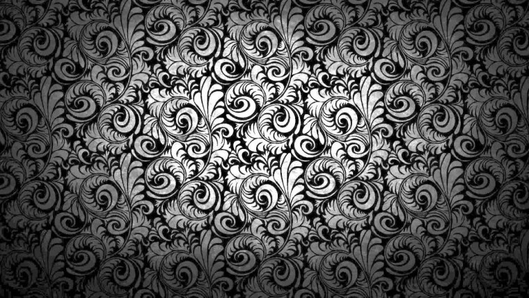 Черный фон с узорами