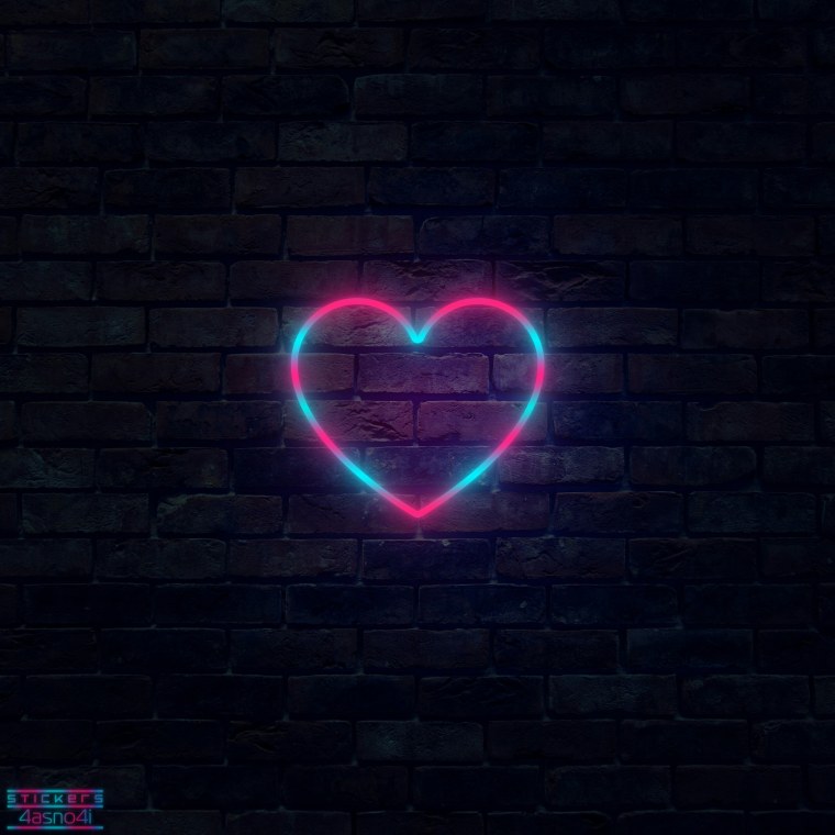 Неоновые сердечки