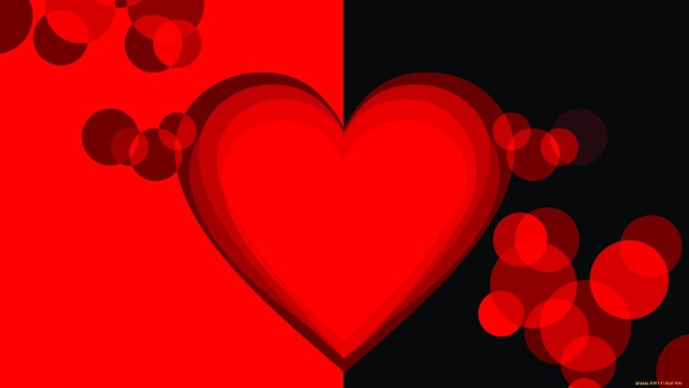 Белое сердечко на черном фоне