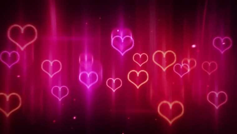 Неоновое сердце фон