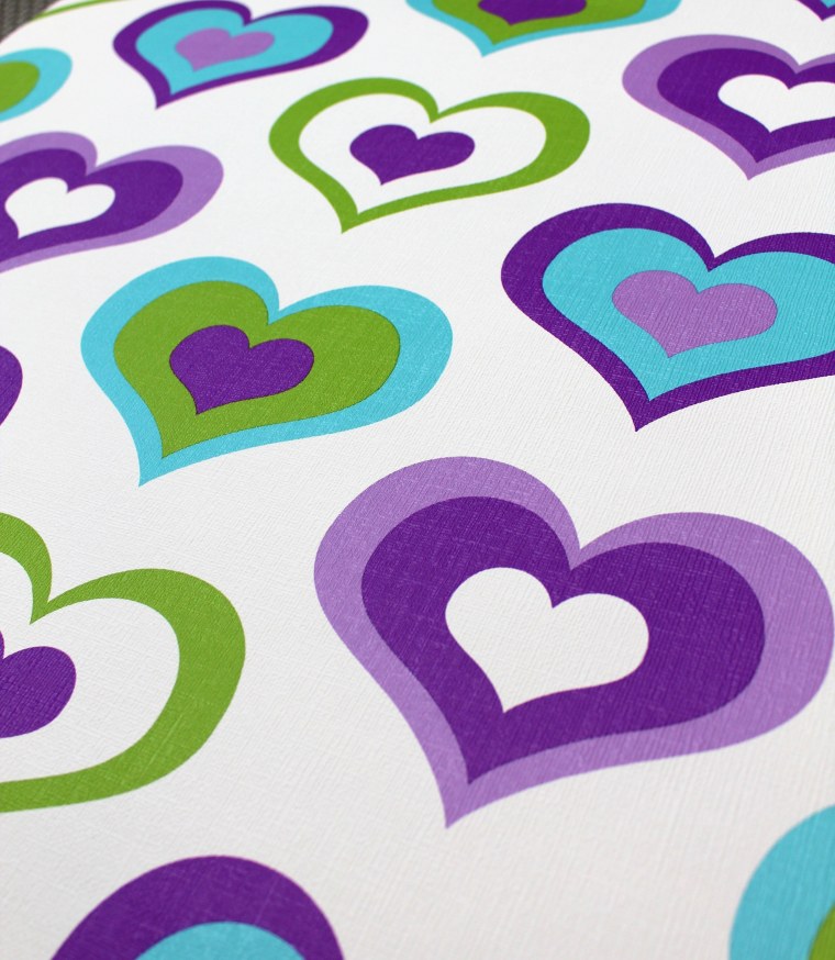 Красивые сердечки разноцветные