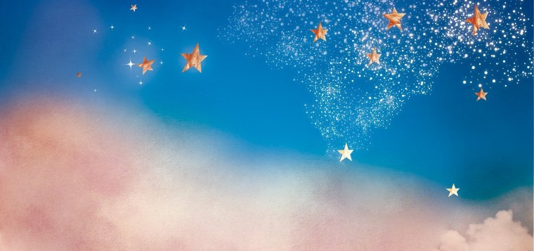 Светлое небо со звездами