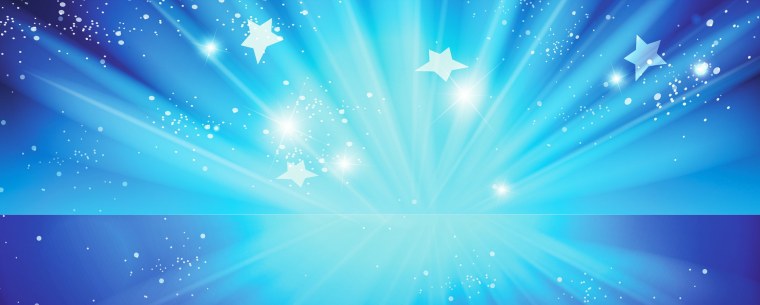 Голубой праздничный фон