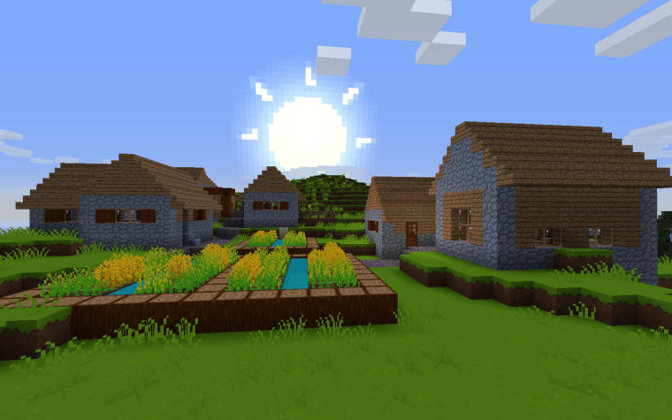 Деревня майнкрафт карта