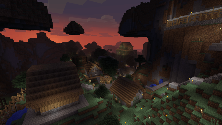 Minecraft деревня 1.14 Тайга