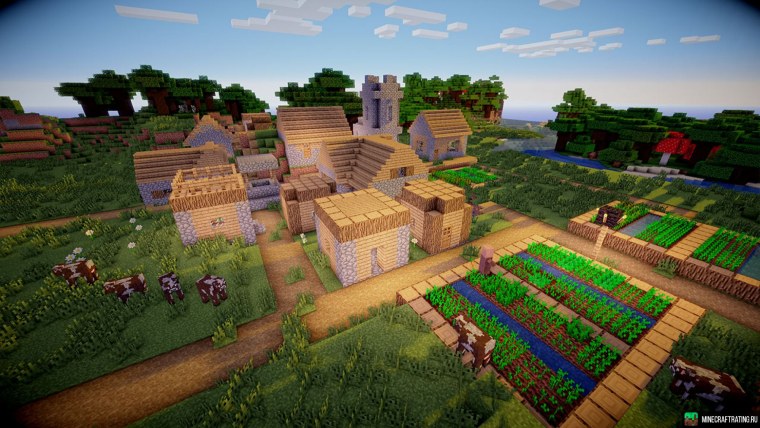 Деревня майнкрафт 1.17