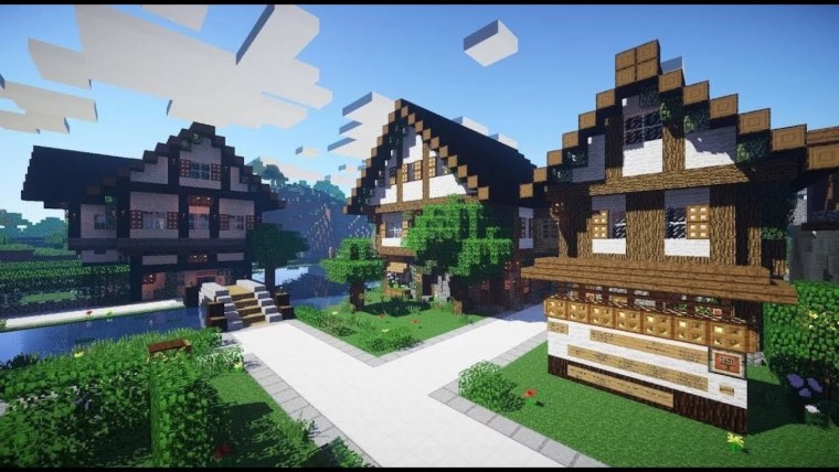 Деревня с шейдерами