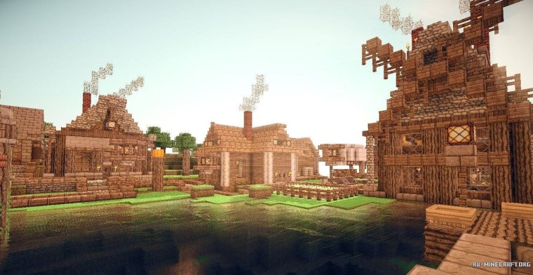 Красивая местность майнкрафт