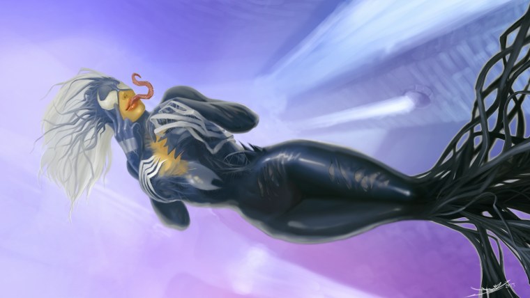 Женщина Веном арт