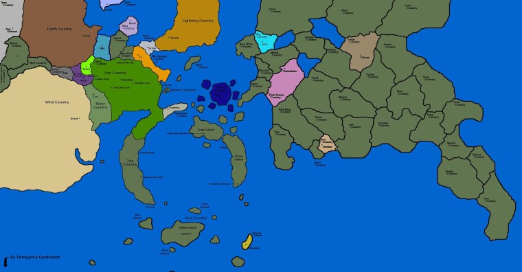 Полная карта Наруто