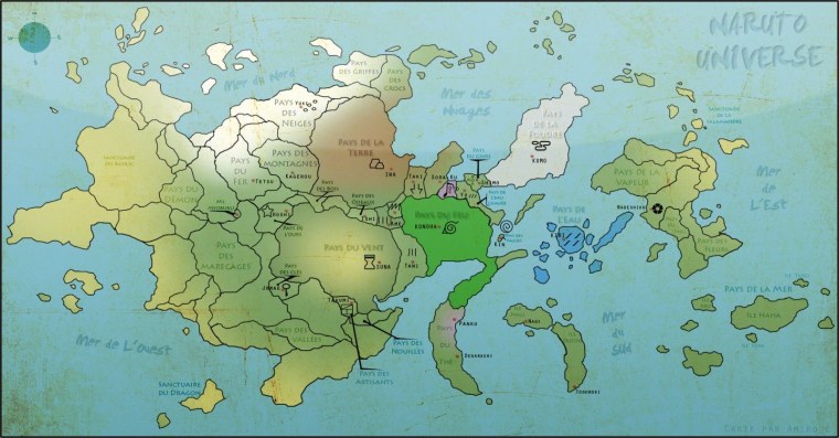География мира Наруто