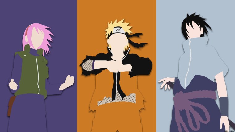 Наруто парные обои Наруто и Саске