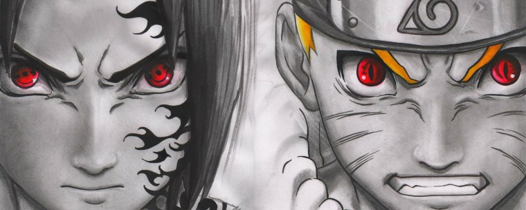 Наруто глаза Шаринган у Наруто