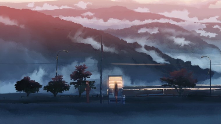 Макото Синкай пейзажи деревья