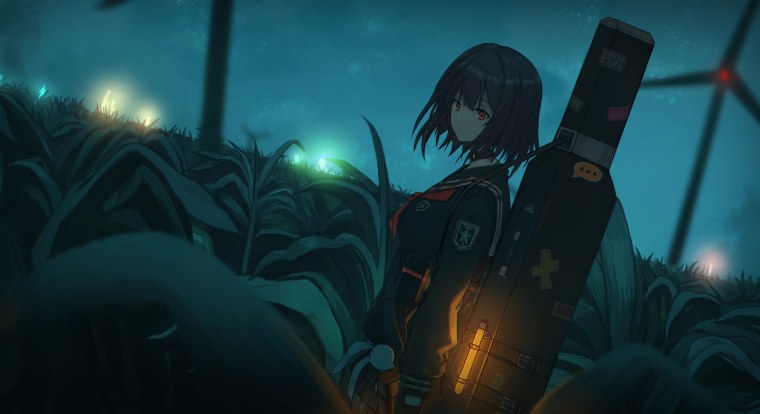 Сидит на крыше арт