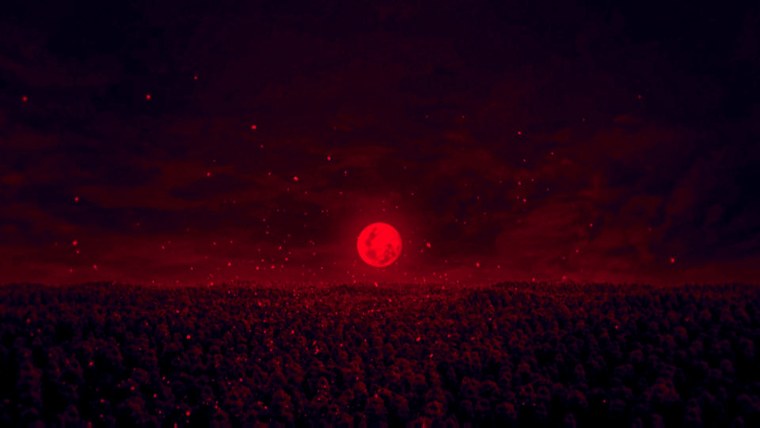 Красное небо