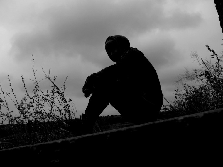 Пацан на закате