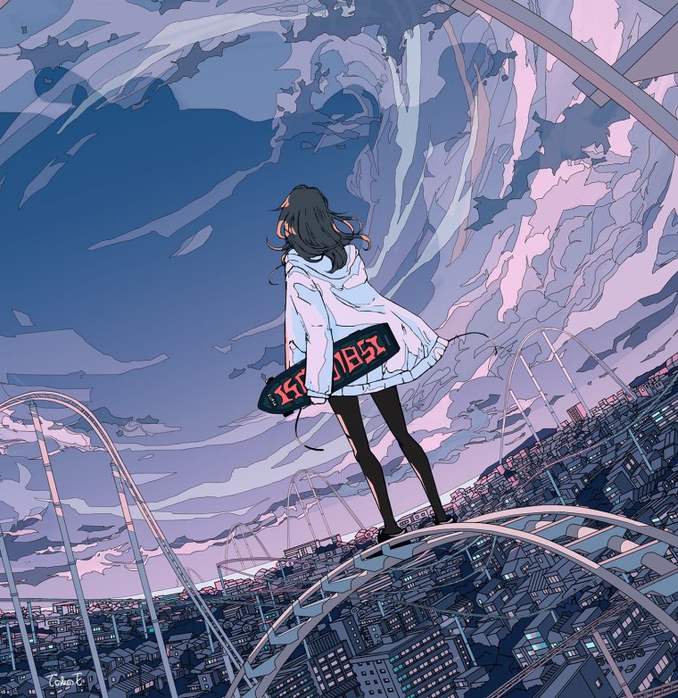 Аниме город Эстетика