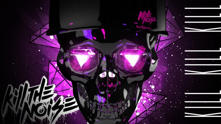 Череп на фиолетовом фоне