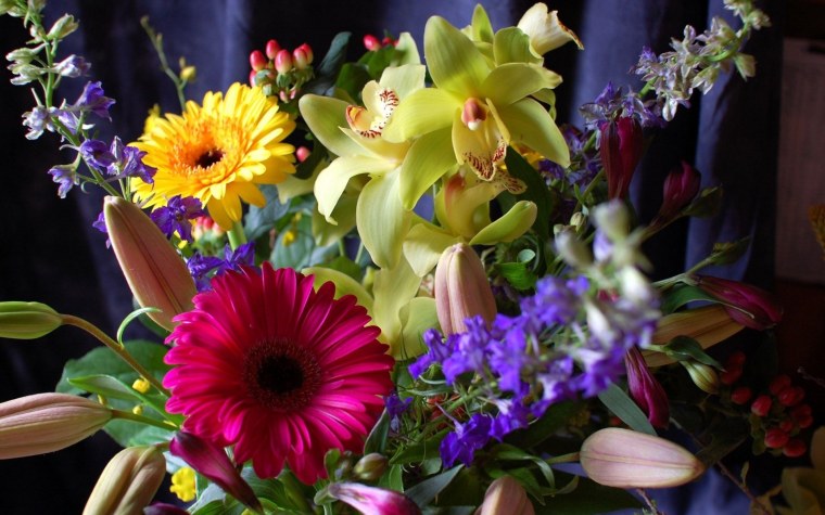 Вечерний букет цветов