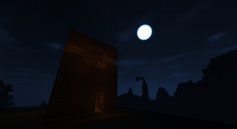 Ночное небо майнкрафт