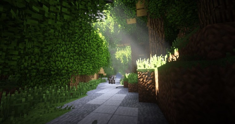 Майнкрафт лес шейдеры