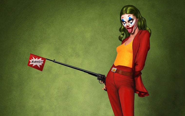 Джокер на Красном фоне