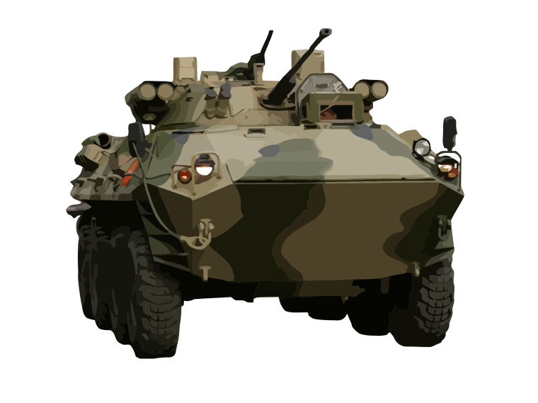 БТР на прозрачном фоне