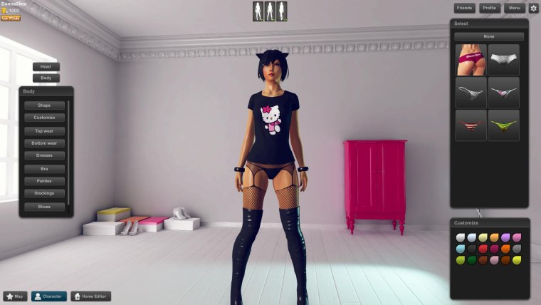 Редактор голых персонажей в играх