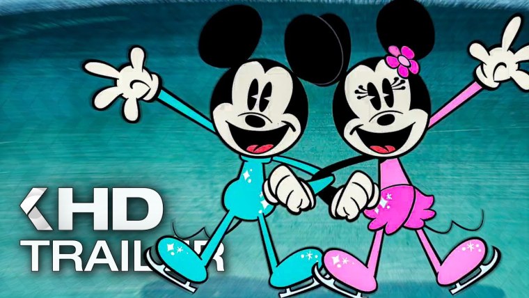 Новогодние обои Микки Маус