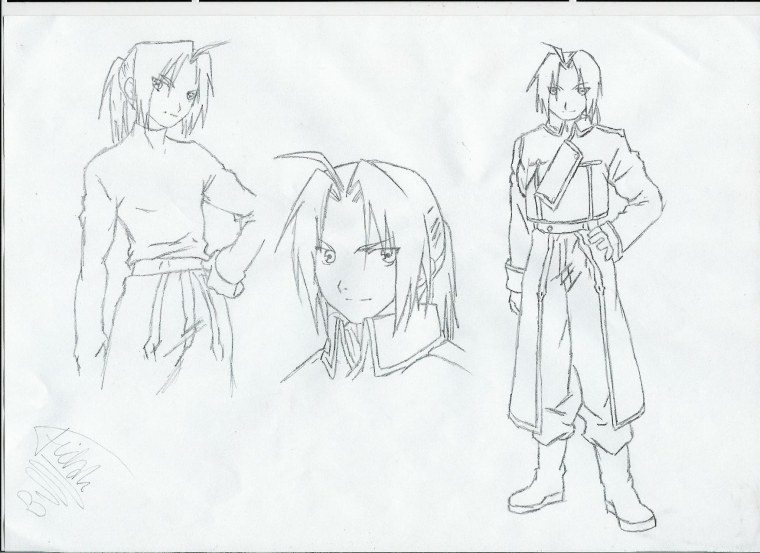 Эдвард Элрик рисунок