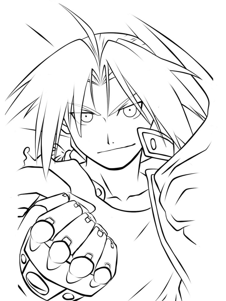 Раскраски аниме стальной алхимик