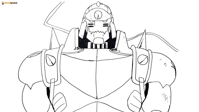 Альфонс Элрик раскраска