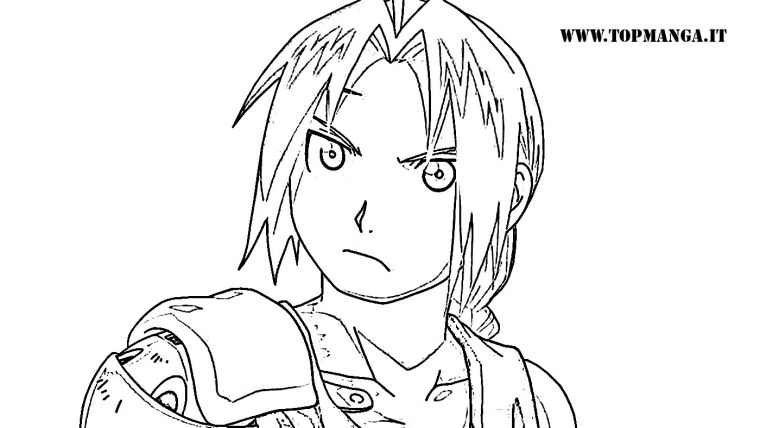 Стальной алхимик раскраска Эдвард