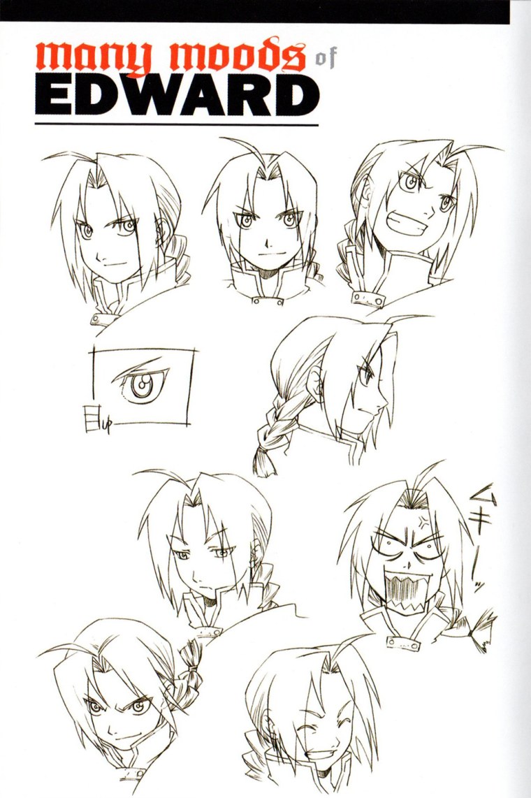Стальной алхимик Эдвард нарисовать