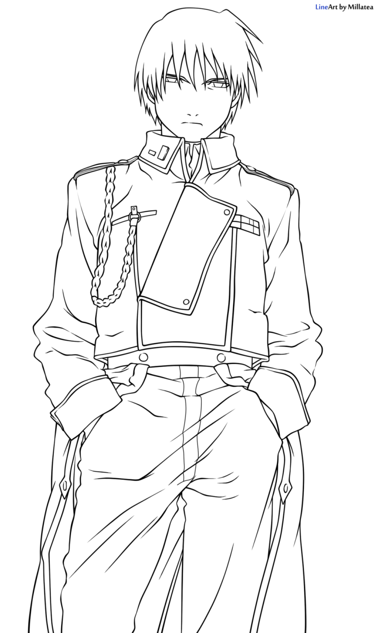 Раскраски стальной алхимик Рой