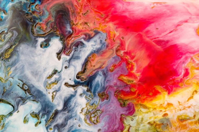 Красивые разводы краской