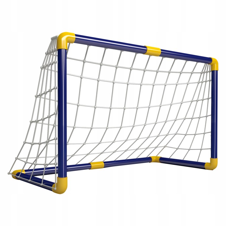 Футбольные ворота на белом фоне